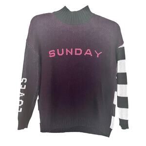 Beau Loves girls color block knit  sweater size 10/11